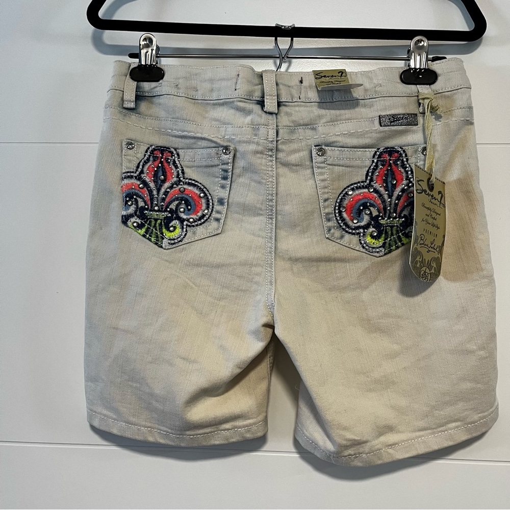 Seven7 | NWT Embellished Denim Shorts